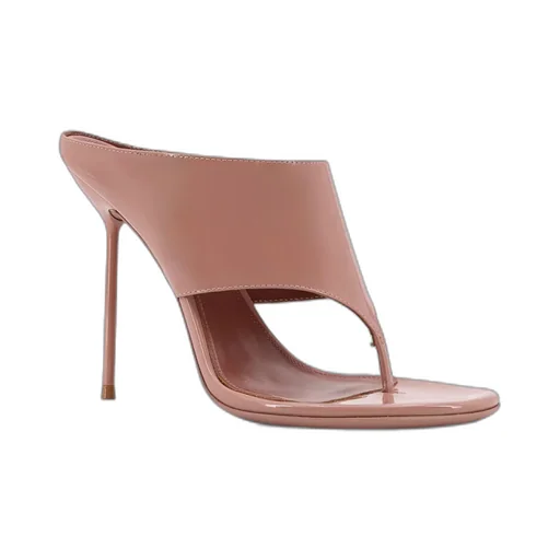 Paris Texas Thong Mule Heeled Sandals