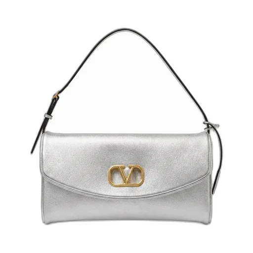 Valentino Garavani Devain Small Shoulder Bag In Laminated Nappa Leather