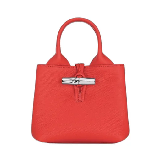 Mini Le Roseau Grained-Leather Tote Bag