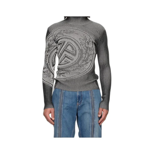 Laurel Stamp Jacquard Long-Sleeves Sweater