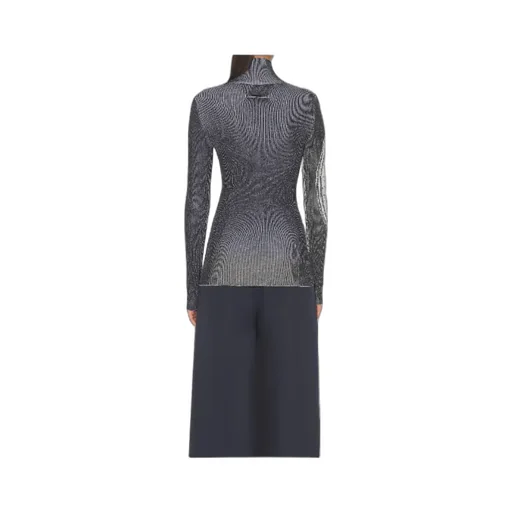 Laurel Stamp Jacquard Long-Sleeves Sweater