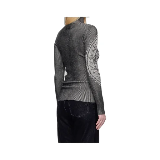 Laurel Stamp Jacquard Long-Sleeves Sweater