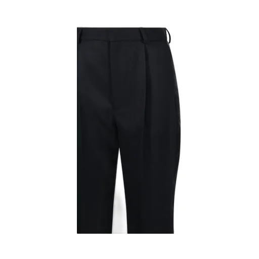 Pleated Straight Trousers
