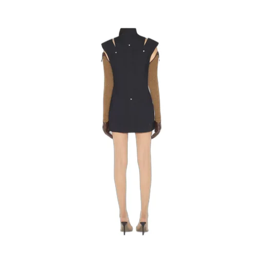 Zip-Front Sleeveless Dress