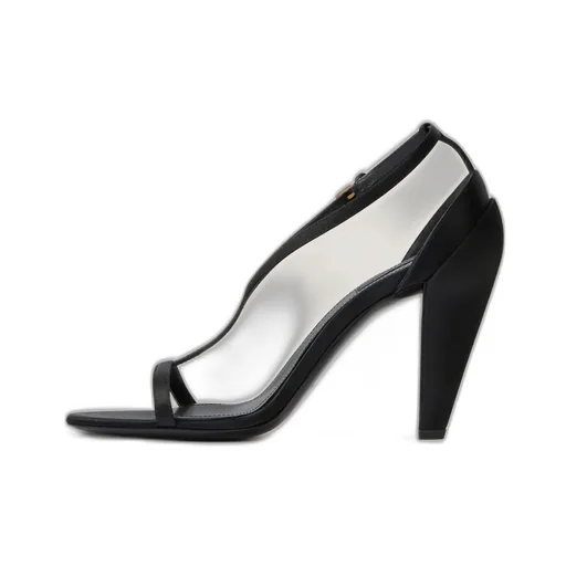 Naked Heeled Sandals In Satin
