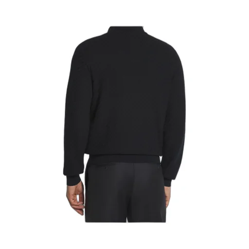 Brioni Interwoven-Knit Long-Sleeved Polo Shirt