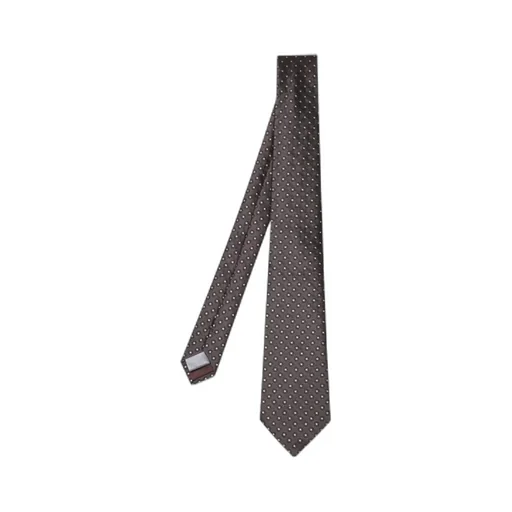 Giorgio Armani Patterned-Jacquard Pointed-Tip Tie