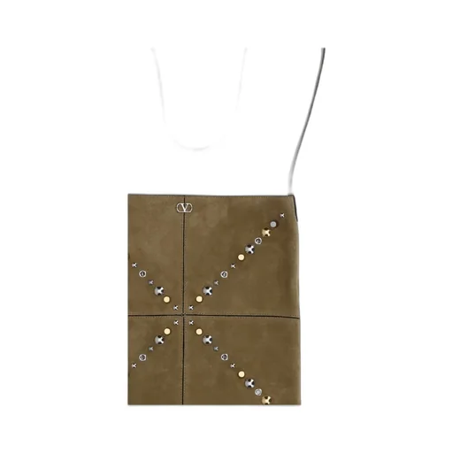 Valentino Nellcte Vlogo Signature Fringed Shoulder Bag
