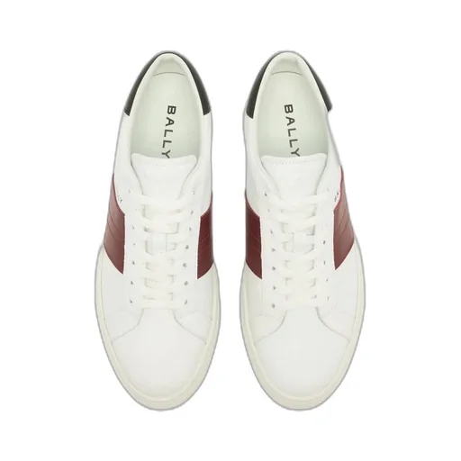 Hedon Sneaker In Blue And White Leather