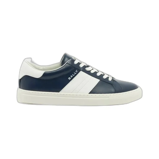 Hedon Sneaker In Blue And White Leather