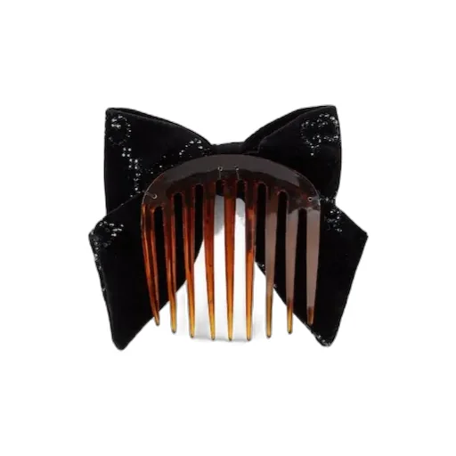 Soft Velvet Hair Slide With Crystals