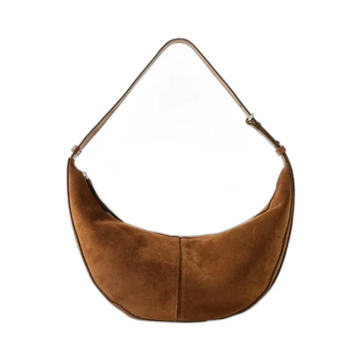 Sliding Patchwork Suede Shoulder Bag
