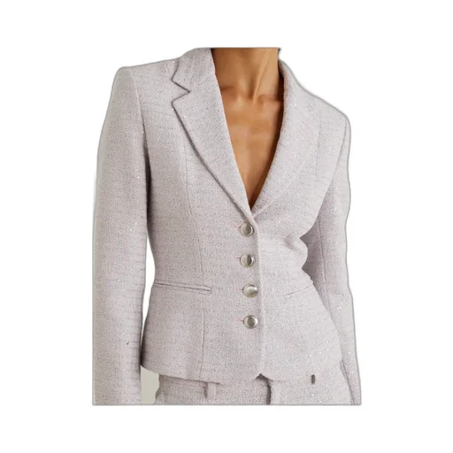 Circular Tweed Suit Jacket