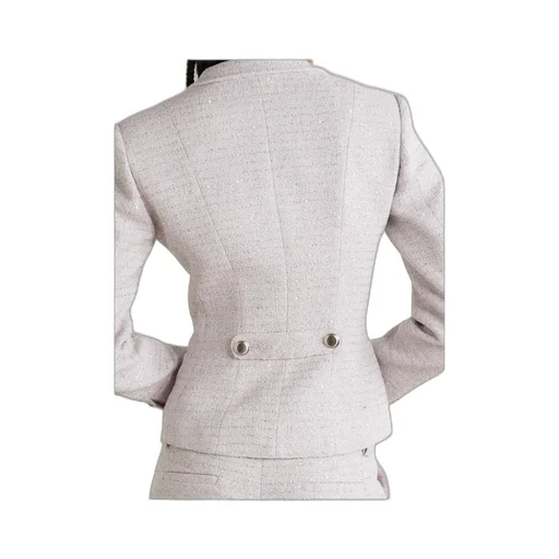Circular Tweed Suit Jacket