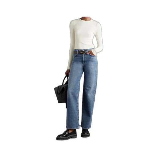 High Waist Straight Jeans