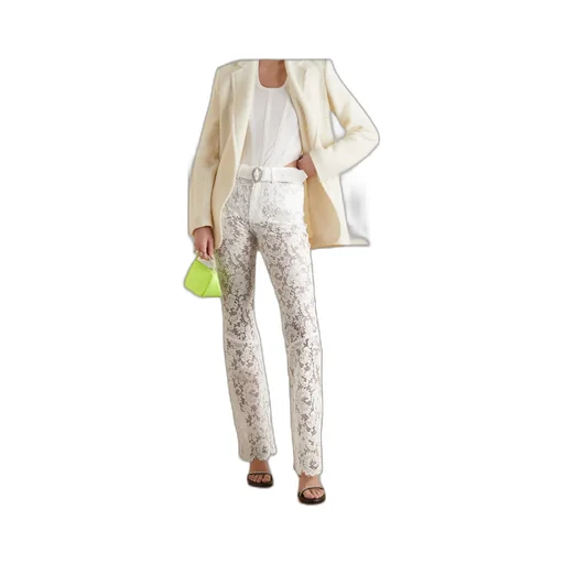 Lace Flare Casual Pants
