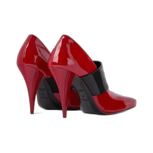 Sliced Square Givenchy Tape Pumps In Patent Leather