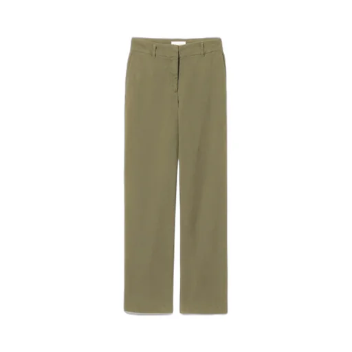 Nohan Brushed Cotton-Blend Twill Wide-Leg Pants