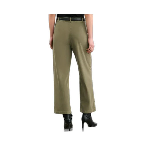 Nohan Brushed Cotton-Blend Twill Wide-Leg Pants