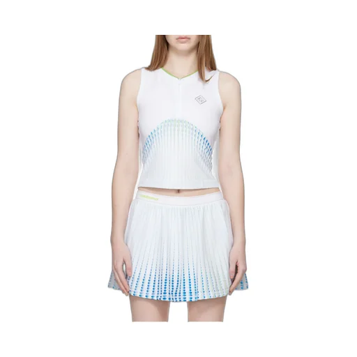 Casablanca Logo Plaque Sleeveless Top