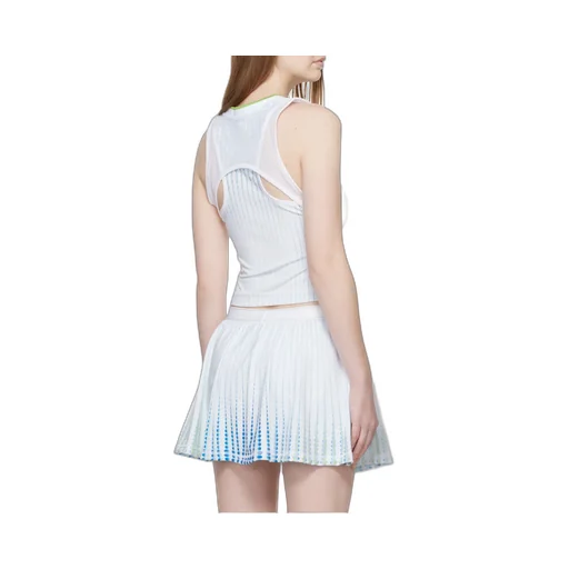 Casablanca Logo Plaque Sleeveless Top