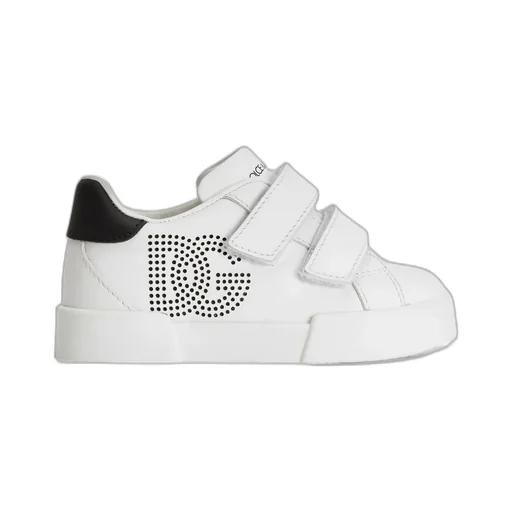 Dolce & Gabbana Kids Logo Perforated Sneakers