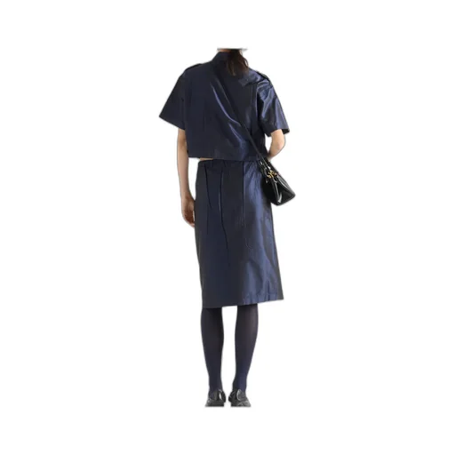 Cropped Taffeta Shirt