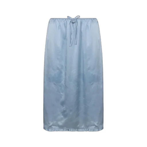 Prada Drawstring Midi Skirt