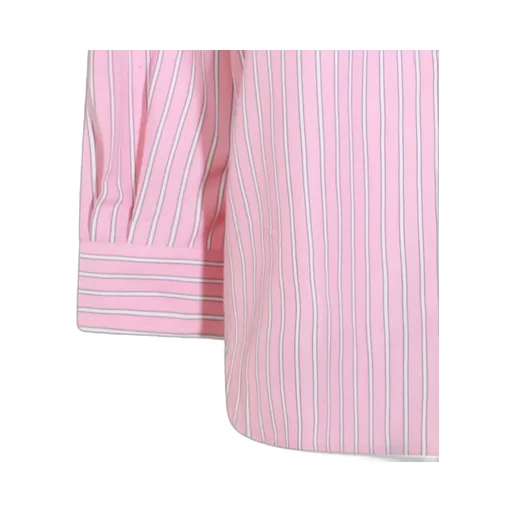 Miu Miu Logo-Embroidered Striped Shirt