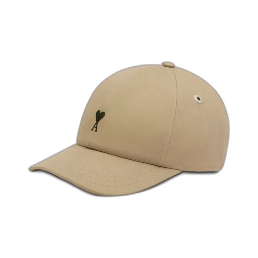 Ami Paris Logo Embroidered Curved Peak Cap