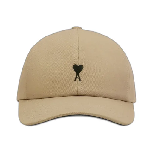 Ami Paris Logo Embroidered Curved Peak Cap