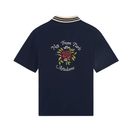 Drle De Monsieur Chemise Pique Slogan Shirt