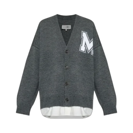 Mm6 Maison Margiela Two-In-One Knit Cardigan
