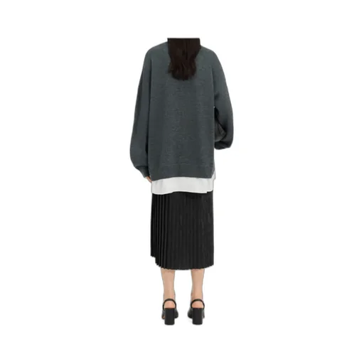 Mm6 Maison Margiela Two-In-One Knit Cardigan
