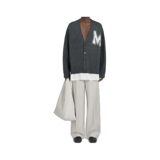 Mm6 Maison Margiela Two-In-One Knit Cardigan