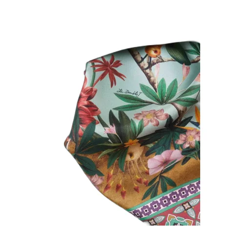 La Doublej Floral Silk Scarf