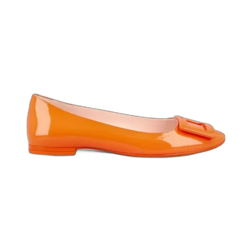 Roger Vivier Logo Embossed Flat Shoes