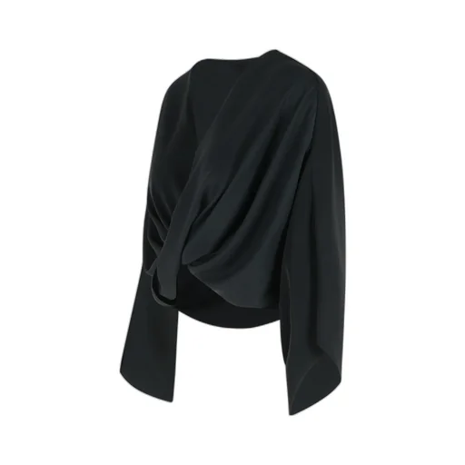 Mm6 Maison Margiela Draped V-Neck Top