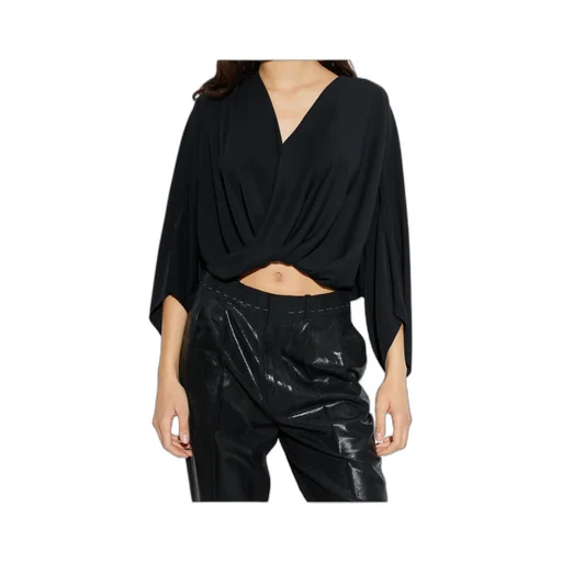 Mm6 Maison Margiela Draped V-Neck Top