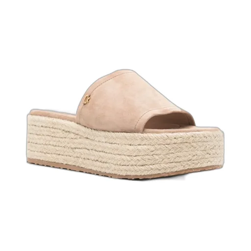 Suede Platform Espadrille Sandals