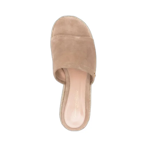 Suede Platform Espadrille Sandals