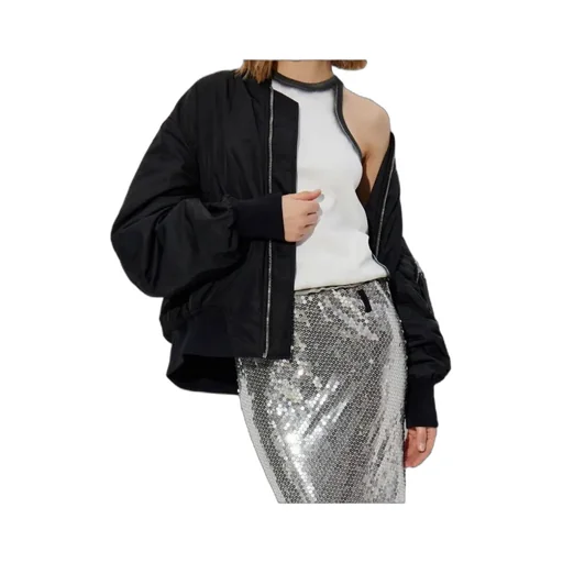 Long-Sleeved Zip-Up Bomber Jacket