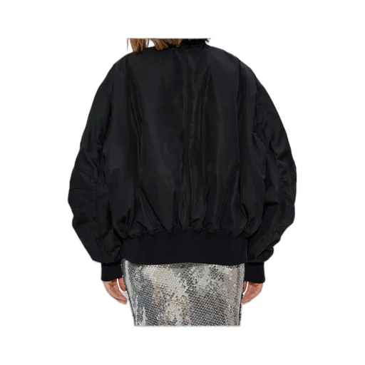 Long-Sleeved Zip-Up Bomber Jacket