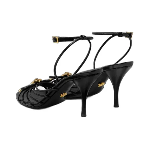 Versace High-Heeled Round-Toe Sandals