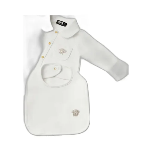 Versace Kids Medusa Patch Bodysuit And Bib