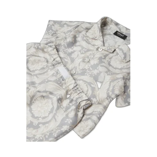 Versace Kids Barocco Printed Polo Shirt And Shorts Set