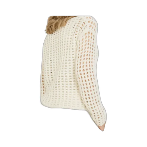 Openwork Knit Sweater