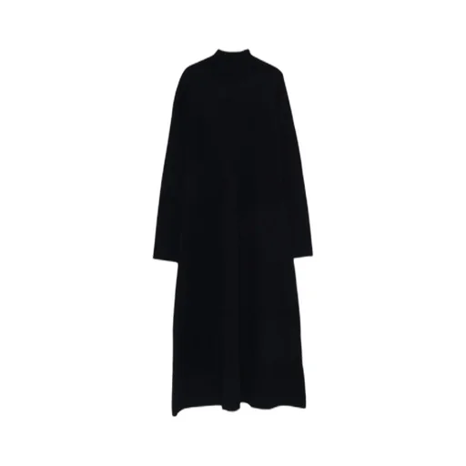 High-Neck Long-Sleeved Dress