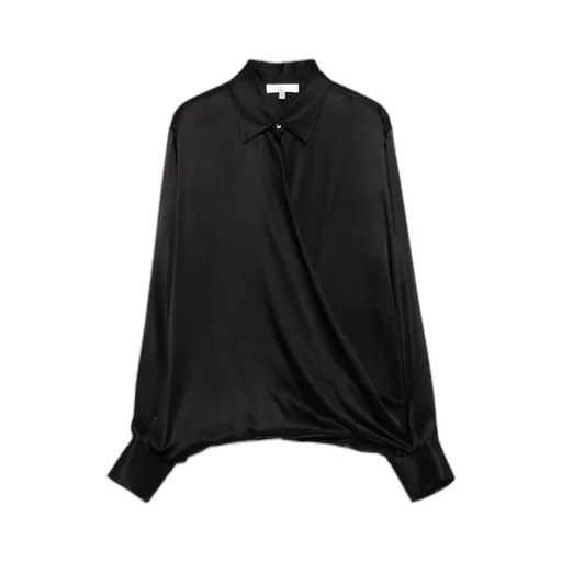 Pleated Detail Long-Sleeved Shirt