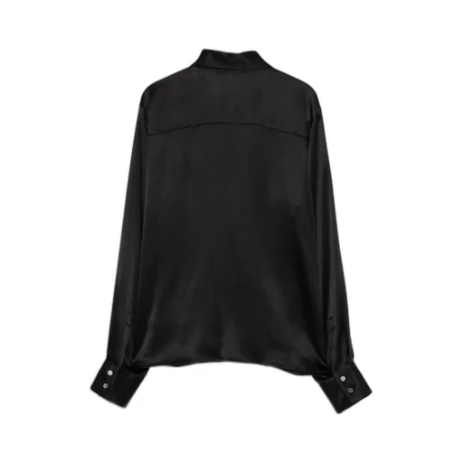 Pleated Detail Long-Sleeved Shirt